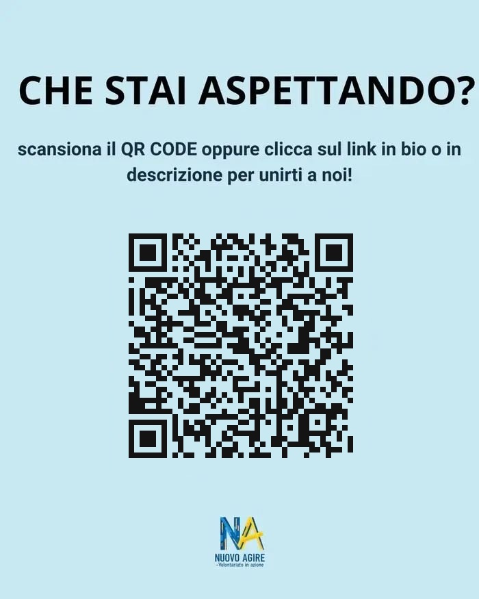 Volantino con QR code per iscriversi